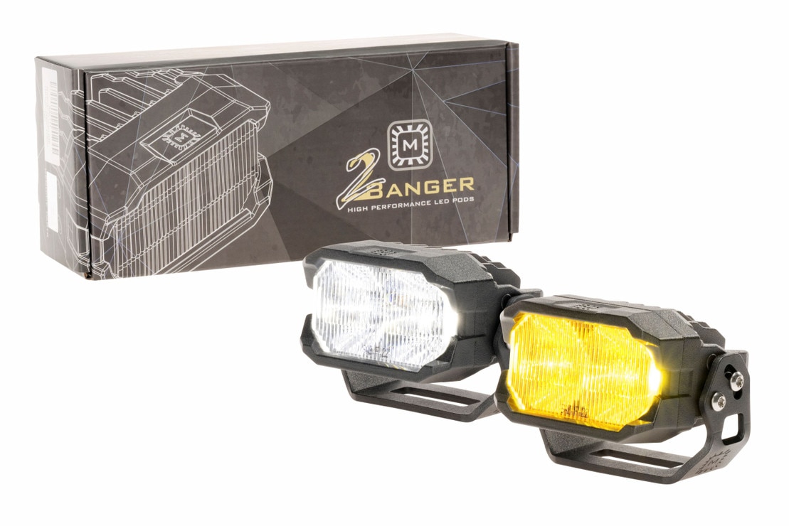 Morimoto 2Banger LED Pod (Pair) HXB / SAE Wide / White Morimoto 2Banger LED Pod (Pair) HXB / SAE Wide / White