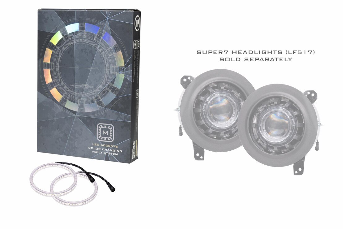 Morimoto Super7 RGBW Halo Headlight Upgrade Kit LF479