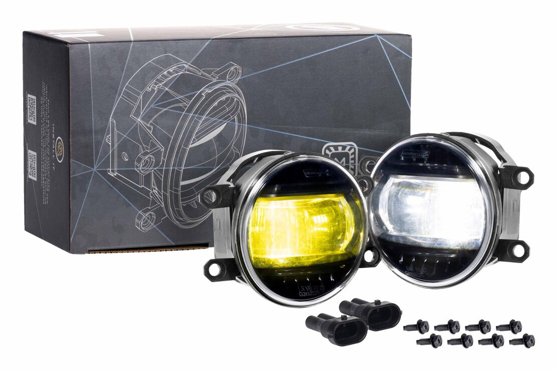 ram 1500 led pod fog light H3 LED Fog Light Bulbs Dual Color with cooling Fan
