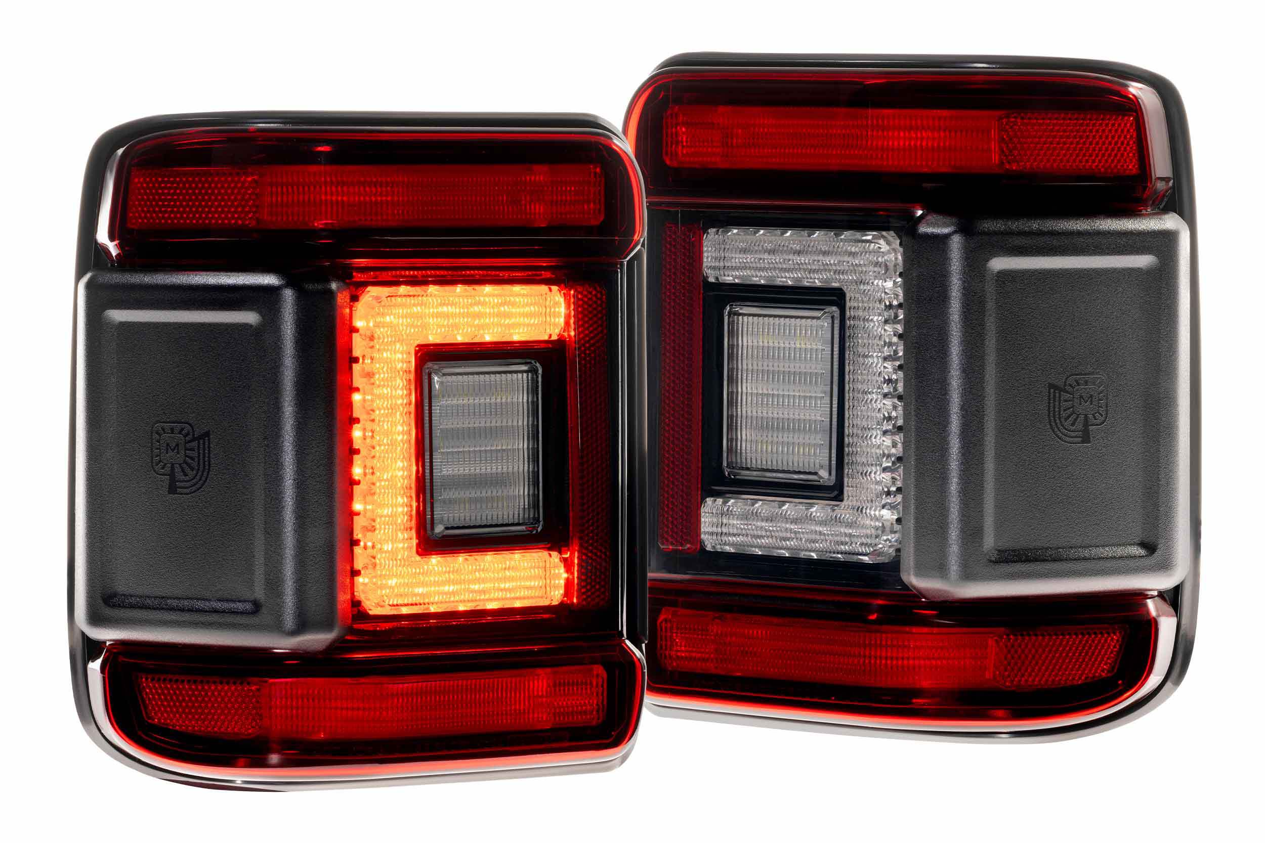 MORIMOTO 18-26 Jeep Wrangler JL XB LED Low Profile Tail Lights (Red)