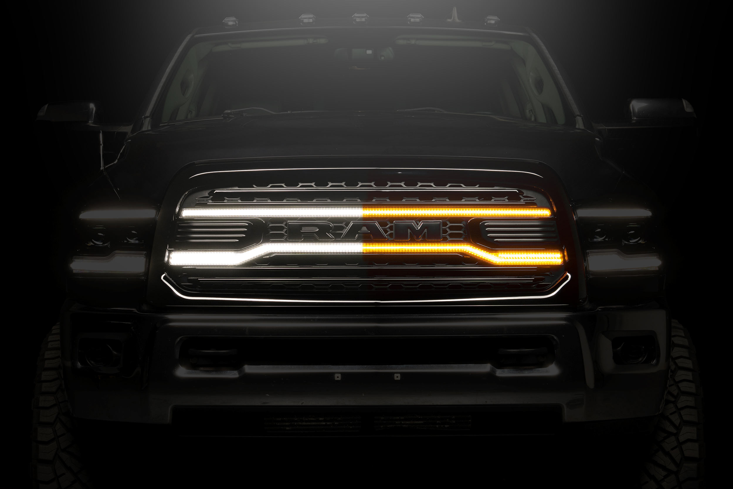 MORIMOTO 13-18 Dodge Ram HD XBG LED DRL Grille (Black)