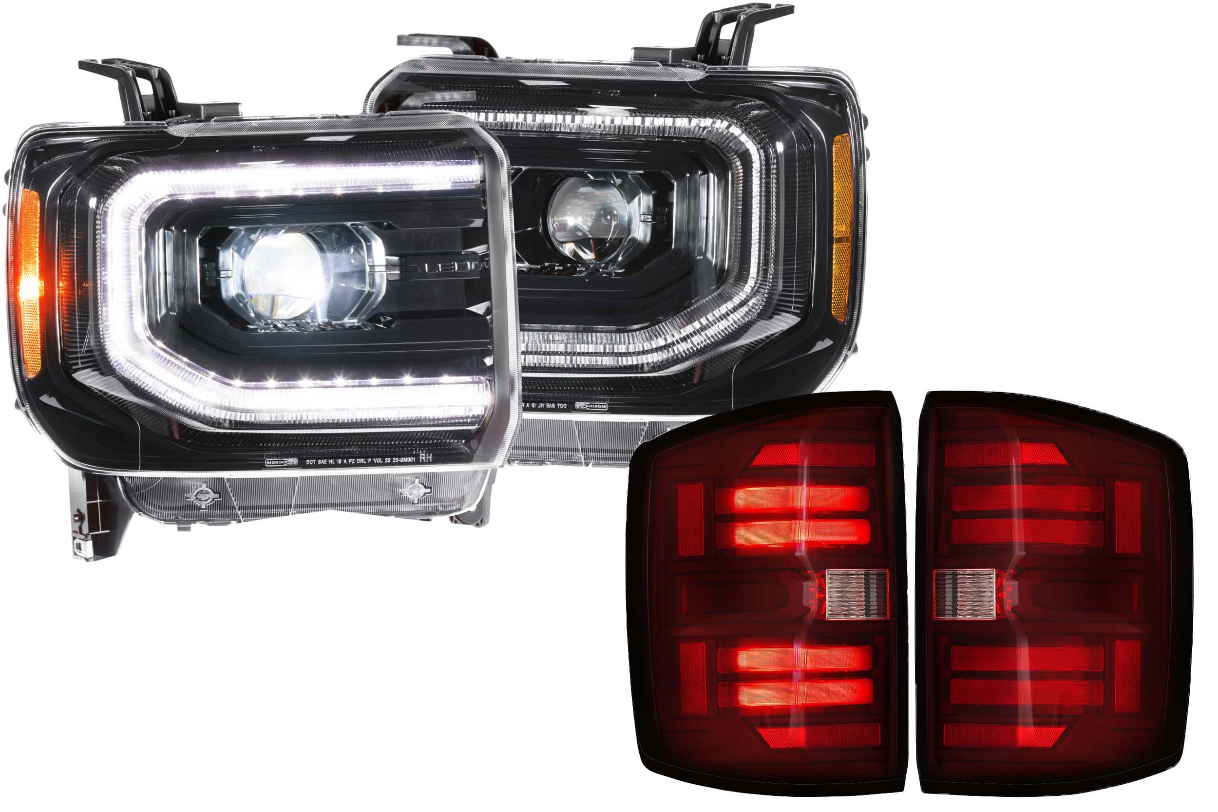 MORIMOTO 15-19 GMC Sierra 3500HD Dually Headlight & Tail Light Combo