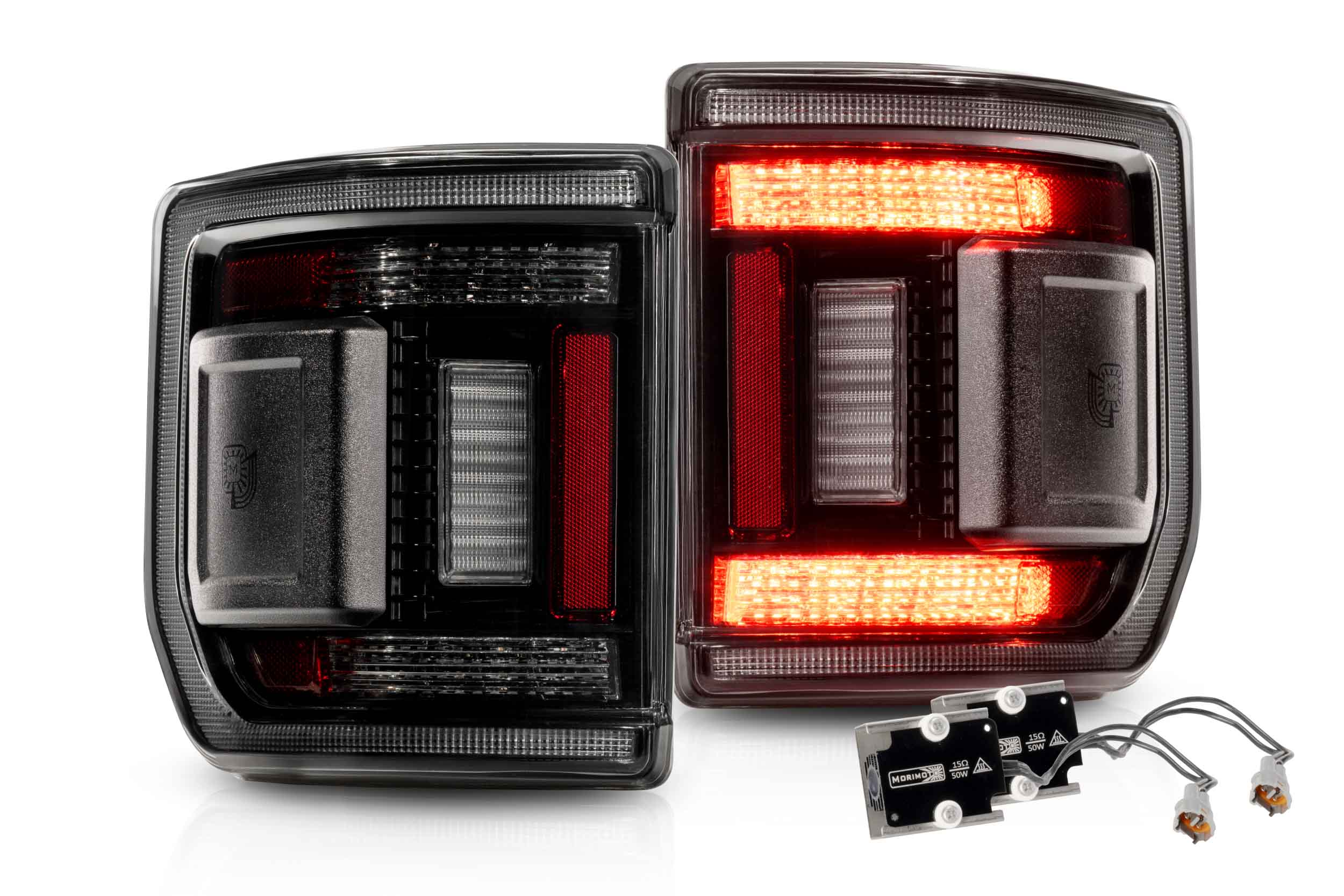 MORIMOTO 20-26 Jeep Gladiator JT XB LED Low Profile Tail Lights (Smoked)