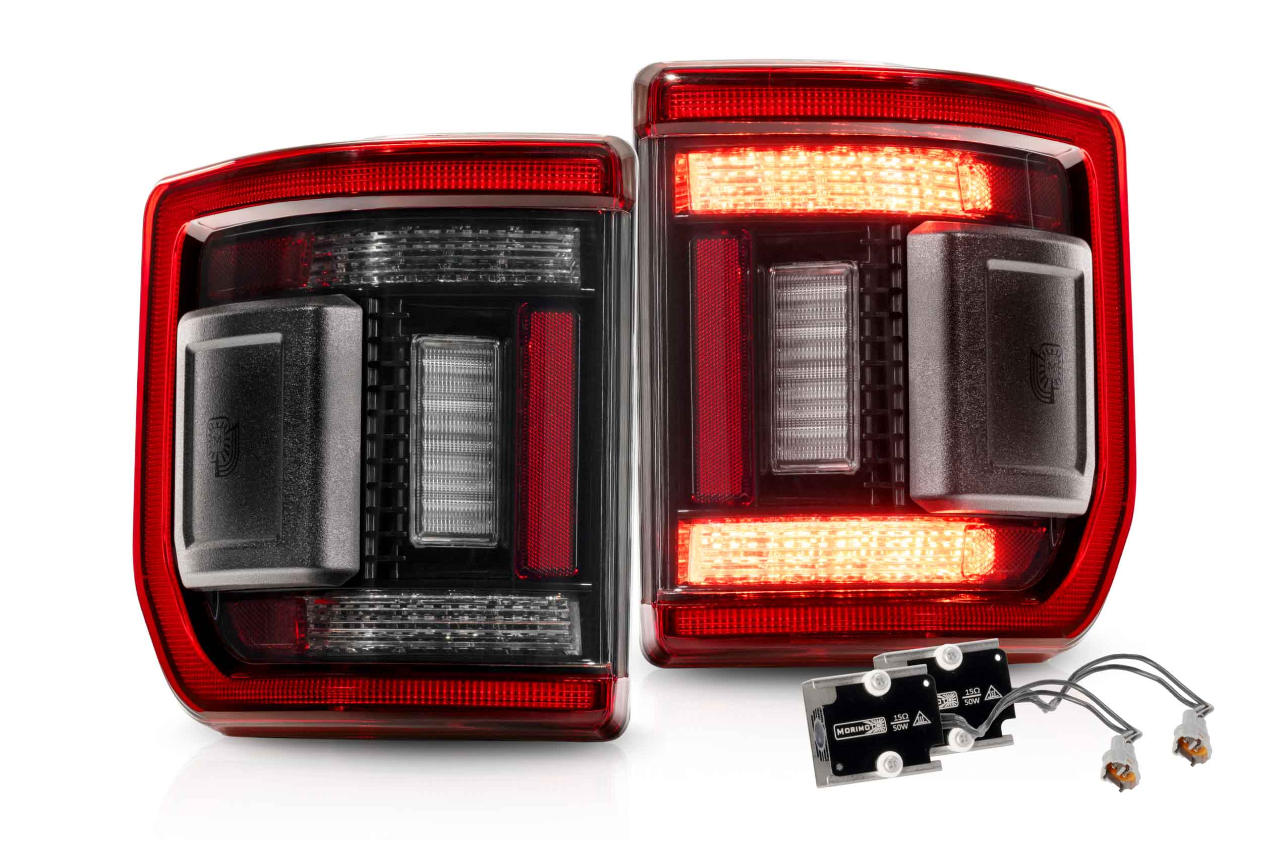 MORIMOTO 20-26 Jeep Gladiator JT XB LED Low Profile Tail Lights (Red)