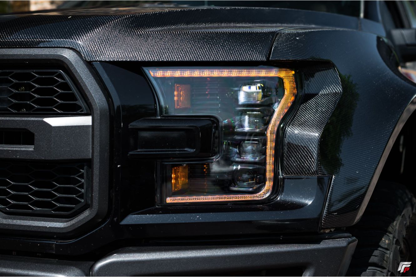 USヘッドライト 森本XB LEDプラグ＆プレイヘッドライト16-19 Raptor OEM LED LED Amberdrl LF504-A Morimoto XB LED PlugPlay Headlights For 16-19 Raptor OEM LED AmberDRL LF504-A
