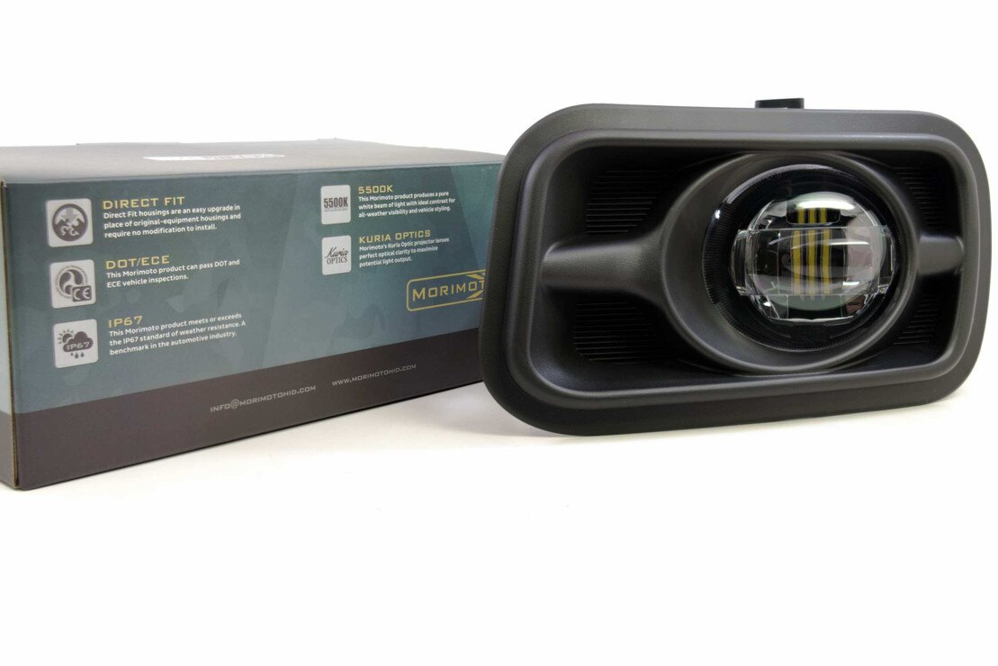 ram 1500 led pod fog light 2019-2024 Dodge Ram 1500 Front Bumper 3 Inch LED Fog Light Kit w/ H11 Plug & Play Adapters Light Mount main image 1