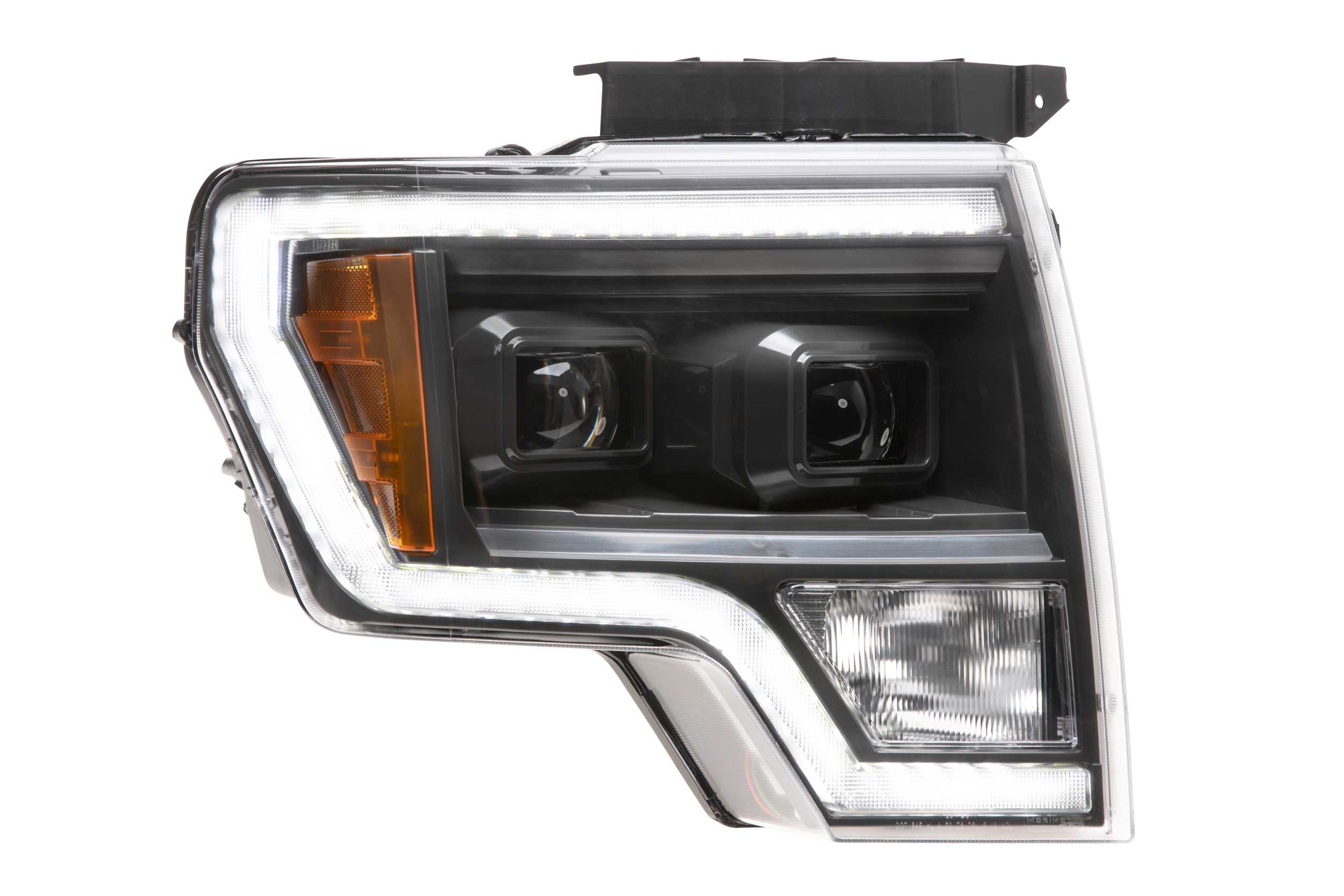 Black OE Style Headlights Lamps w LED Sidemarker For 09-14 Ford F150 Pickup