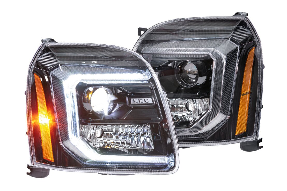 For GMC Yukon XL 1500 2007-14 4PC 8000K LED Headlights+Fog Bulbs Kit
