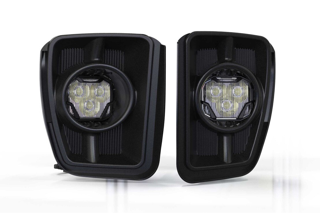 ram 1500 led pod fog light CJC Built 3rd Gen 2003-2009 Dodge Ram Baja Designs Fog Light Kit main image 1